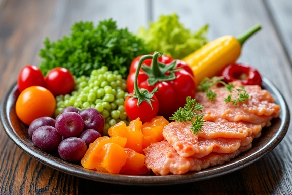 Varie pietanze sane e colorate